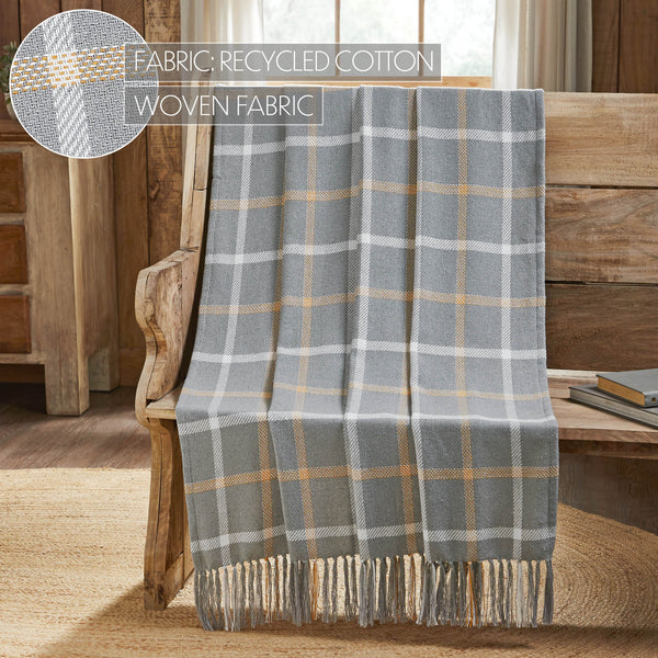 Harvest Blessings Autumn Farmhouse Plaid Throw Blanket 50x60 Rustic Fall Cozy Decorative Sofa Accent