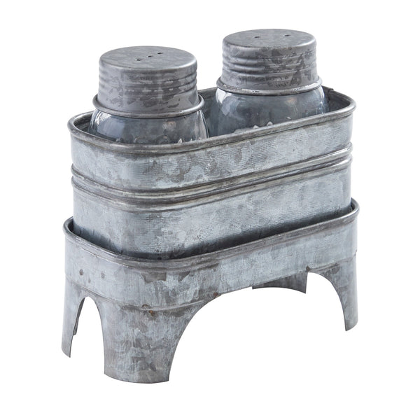 Galvanized Salt and Pepper Set