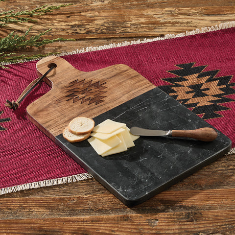 RED DAWN CUTTING BOARD WITH SPREADER