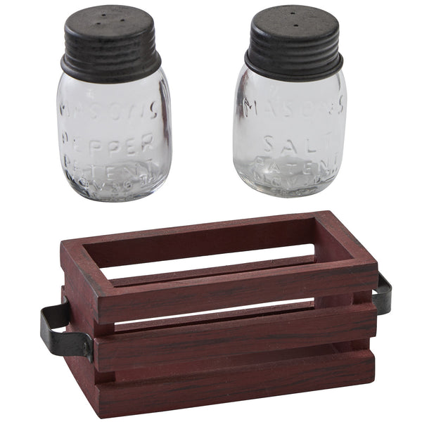 Cozy Farmhouse Salt And Pepper With Caddy - Coming Soon