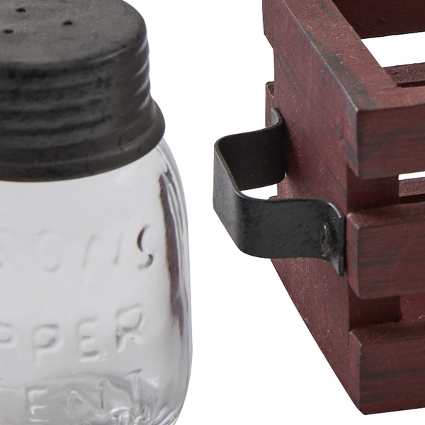 Cozy Farmhouse Salt And Pepper With Caddy - Coming Soon