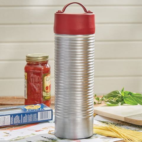 Add a charming rustic touch to your kitchen with the Vintage Thermos Spaghetti Keeper! Pair with the Vintage Thermos salt & pepper shakers, canisters, bread box, mugs, and paper towel holder for a complete look!