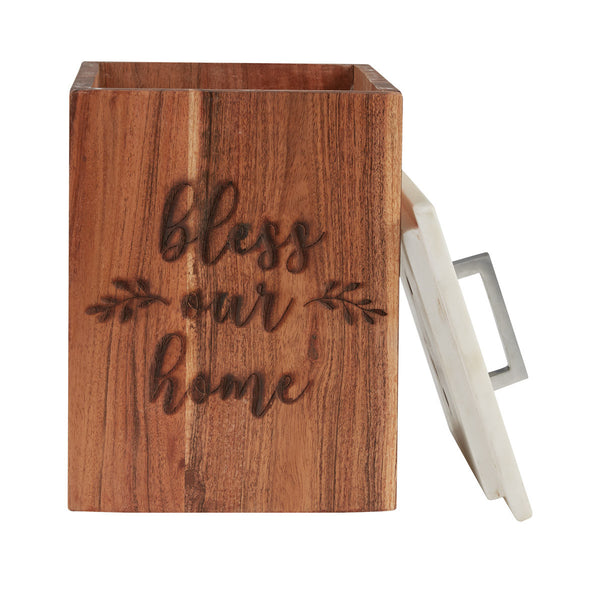 Farmhouse Wood Canister-Large