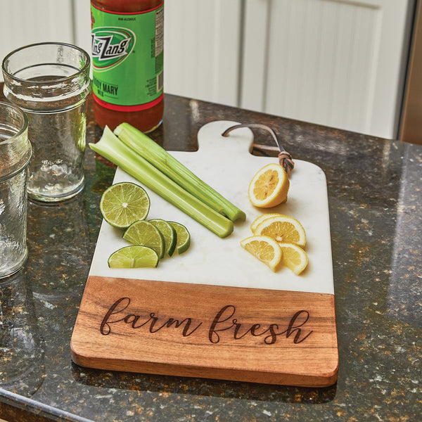 Farmhouse Wood Cutting Board-Large