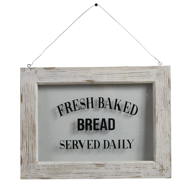 Farmhouse Framed Glass - Fresh Baked Bread