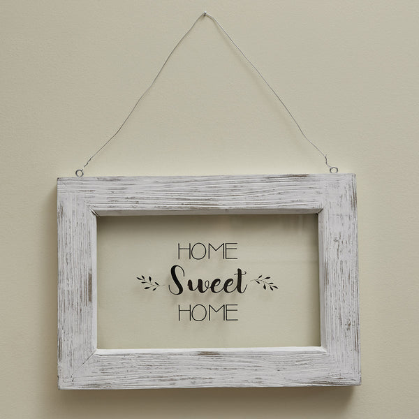 Farmhouse Framed Glass - Home Sweet Home