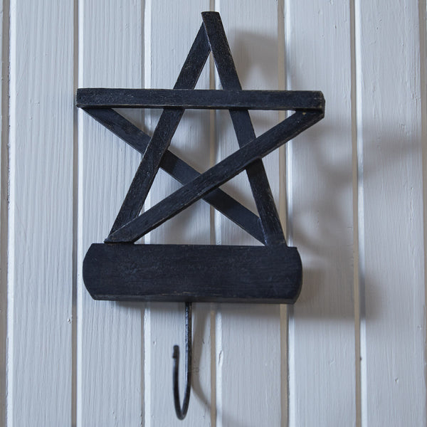 Hang a coat, towel, or even a purse on this Tobacco Star Single Hook! Practicality meets pretty in this decorative wood hook!