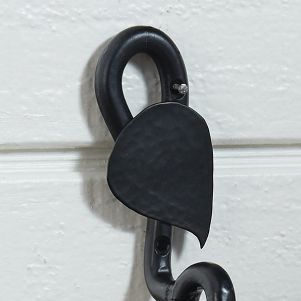 Hammered Leaf Ring Hook