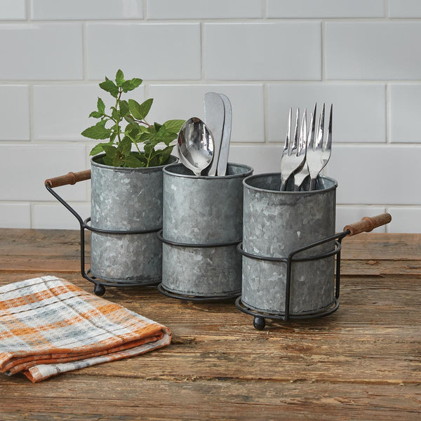 Looking for a utensil caddy with a beautiful and classic farmhouse feel? Look no further than the Belmont Flatware Caddy! Can be used for utensils or anything else you may need to hold, or even as a decorative vase throughout your home! Be creative!