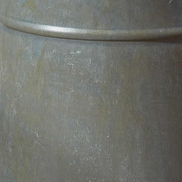 Gray Metal Cookie Jar