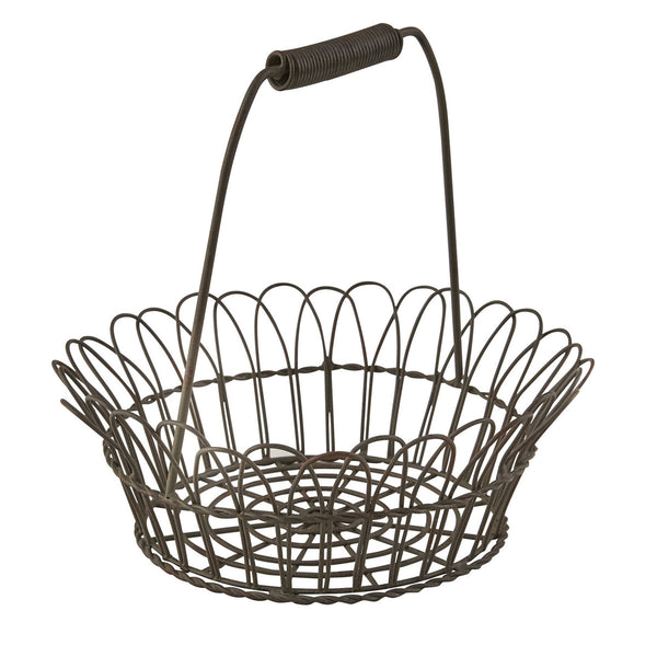 Wire Edge Basket with Handle