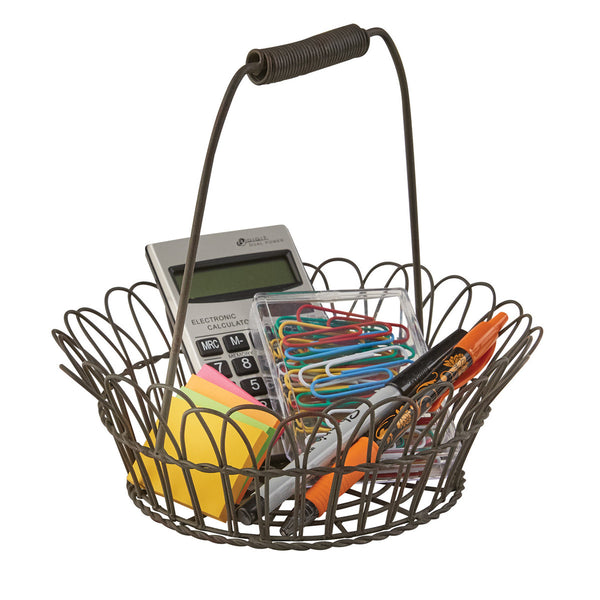 Wire Edge Basket with Handle
