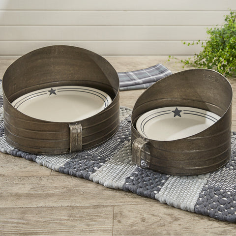 Sifter Plate Rack - Salad, Inspired by vintage antique four sifters, these plate holders can be used for any type of salad plate, including paper plates!  Simply cute as can be!!!