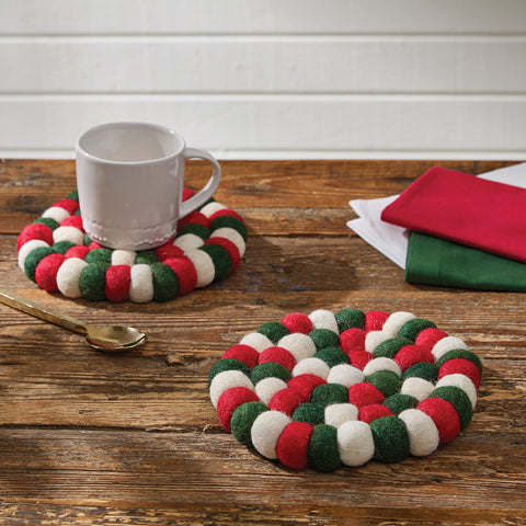 Holiday Wool Ball Trivet Coming Soon!