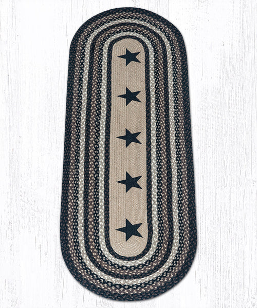 OP-313 Black Stars Oval Patch 2'x6'