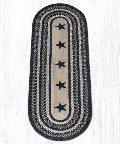 OP-313 Black Stars Oval Patch 2'x6'