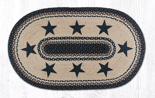 OP-313 Black Stars Oval Patch 27"x45"
