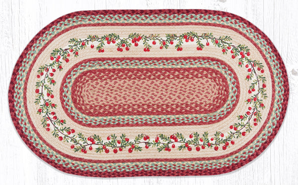 OP-390 Cranberries Oval Patch 27"x45"