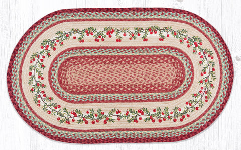 OP-390 Cranberries Oval Patch 27"x45"