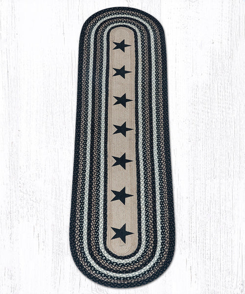 OP-313 Black Stars Oval Patch 2'x8'