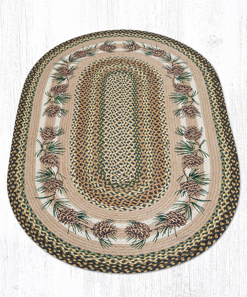 OP-51 Needles & Cones Oval Patch 3'x5'
