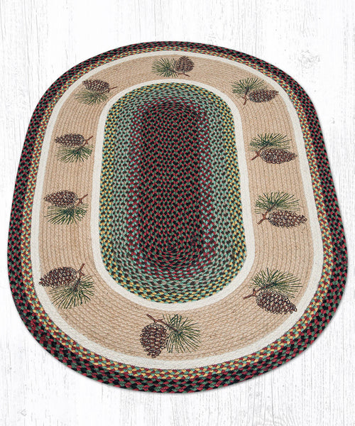 OP-81 Pinecone Oval Patch 3'x5'