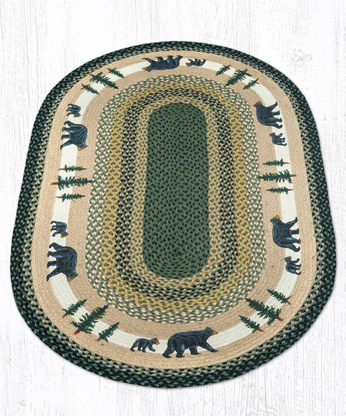 OP-116 Bear Timbers Oval Patch 3'x5'