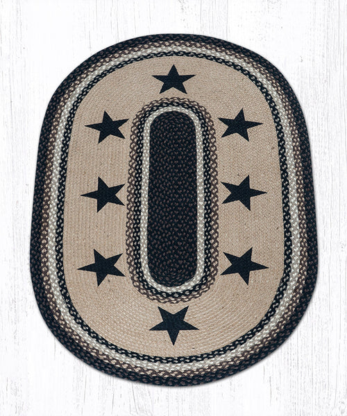 OP-313 Black Stars Oval Patch 3'x5'