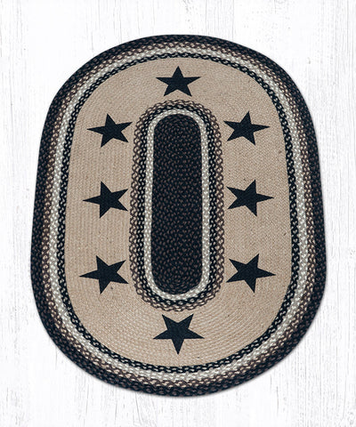 OP-313 Black Stars Oval Patch 3'x5'