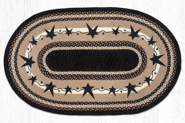 OP-313 Primitive Stars Black Oval Patch 3'x5'