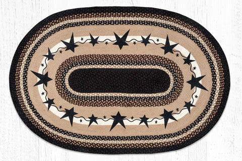 OP-313 Primitive Stars Black Oval Patch 4'x6'