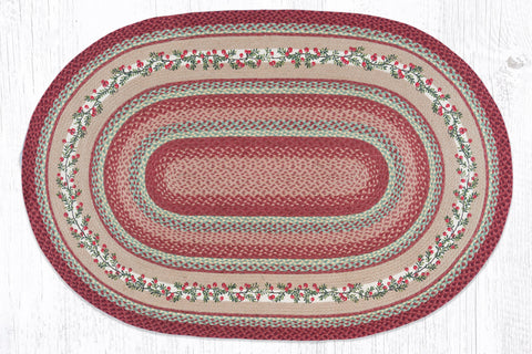 OP-390 Cranberries Oval Patch 4'x6'
