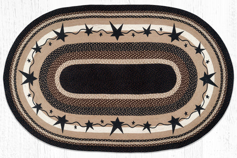 OP-313 Primitive Stars Black Oval Patch 5'x8'