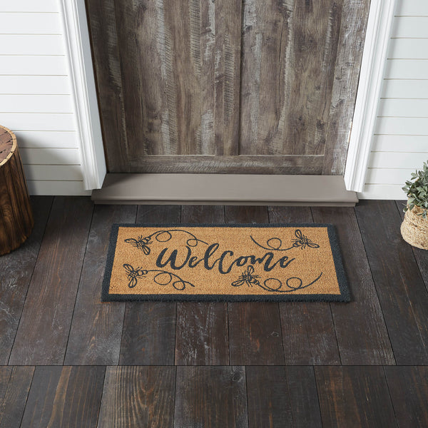 Buzzy Bees Coir Welcome Rug Rect 17x36