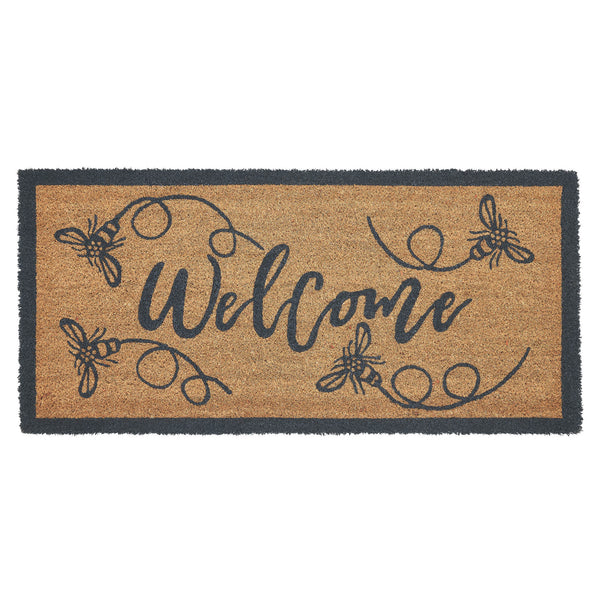 Buzzy Bees Coir Welcome Rug Rect 17x36