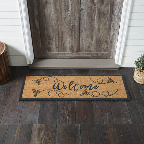 Buzzy Bees Coir Welcome Rug Rect 17x48