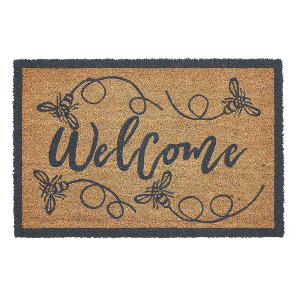 Buzzy Bees Coir Welcome Rug Rect 20x30