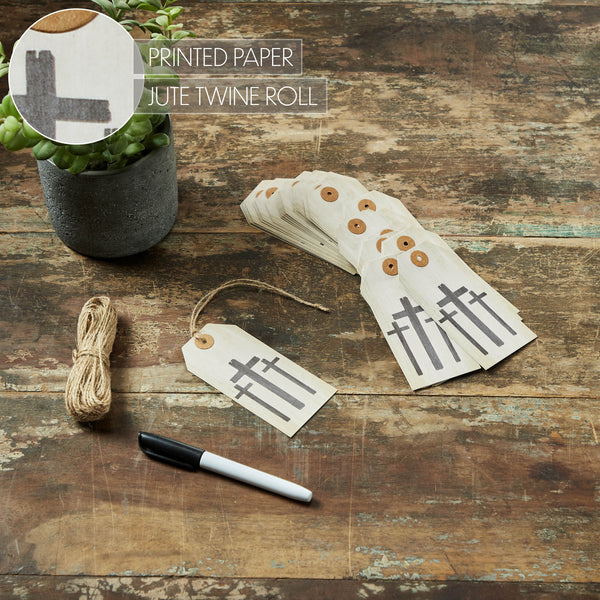 Celebrate Grace Crosses Paper Tag 4.75x2.25 w/ Twine Set of 50