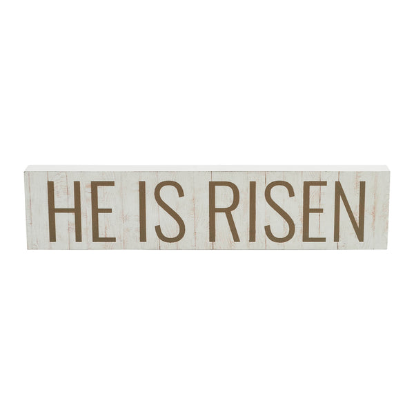 Celebrate Grace He Is Risen MDF Sign 3x13x1