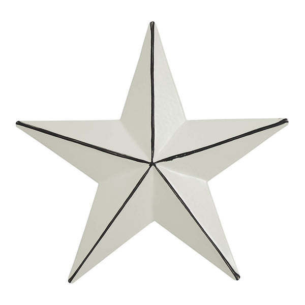 Metal Star Creme Distressed 4x4
