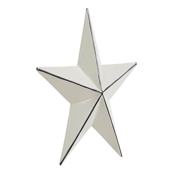 Metal Star Creme Distressed 4x4