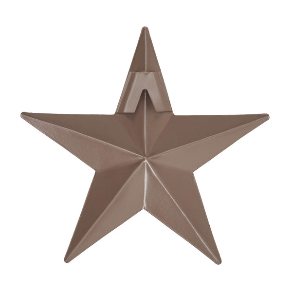 Metal Star Speckled Rust Brown Distressed 4x4