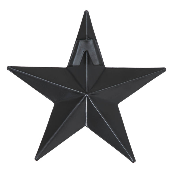 Metal Star Black Distressed 4x4