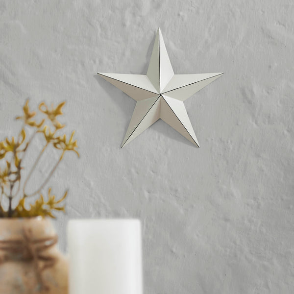 Metal Star Creme Distressed 8x8