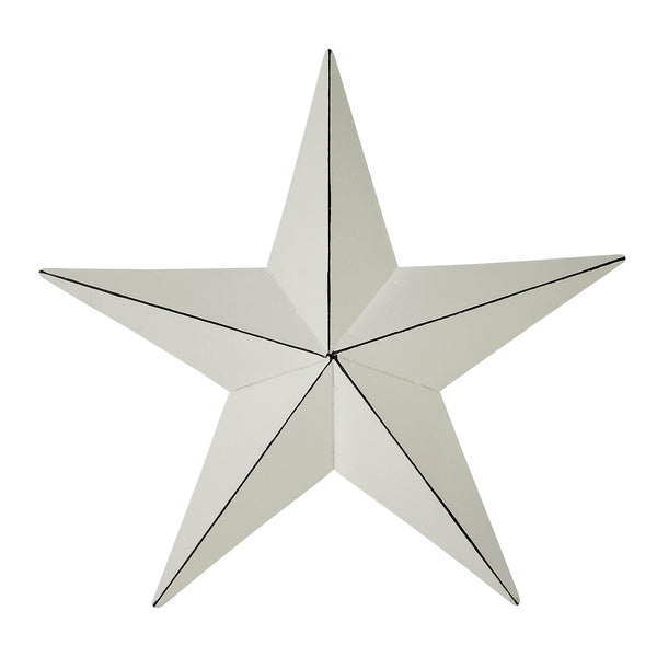 Metal Star Creme Distressed 8x8
