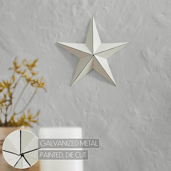 Metal Star Creme Distressed 8x8