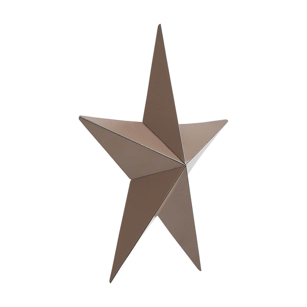 Metal Star Rust Brown Distressed 8x8