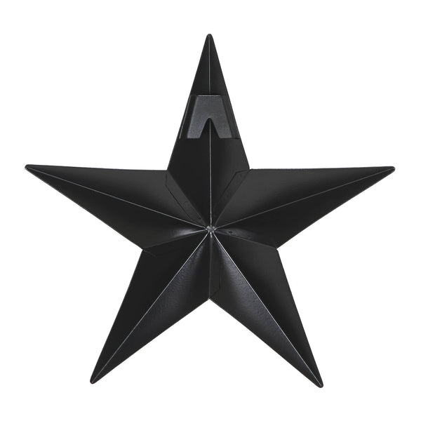 Metal Star Black Distressed 8x8