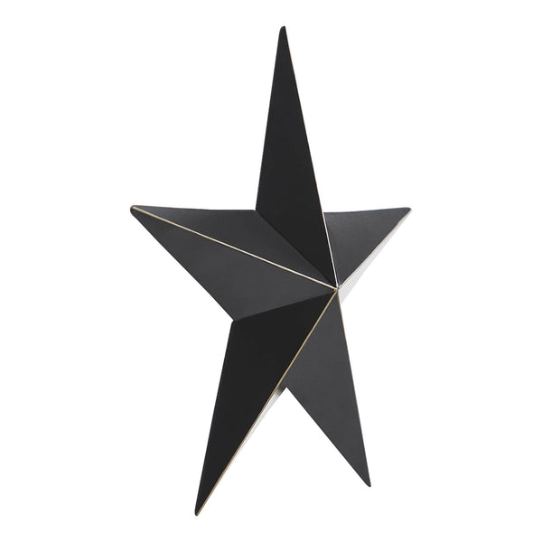 Metal Star Black Distressed 8x8