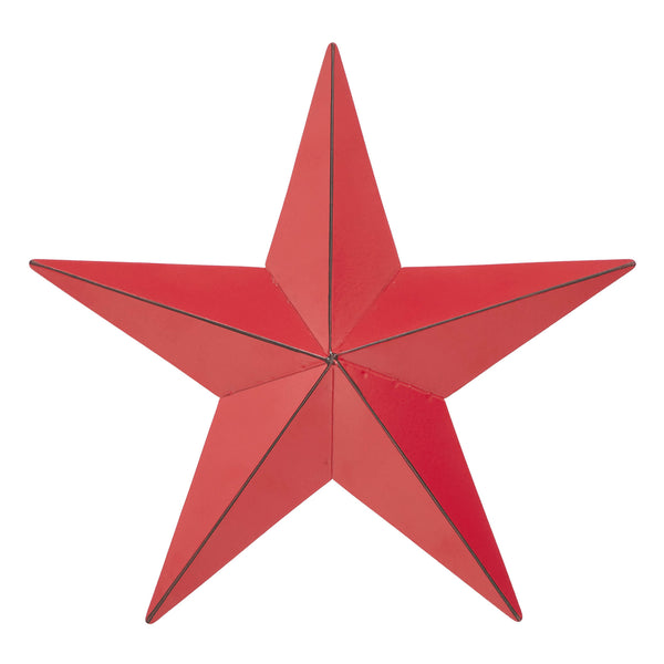 Metal Star Barn Red Distressed 8x8